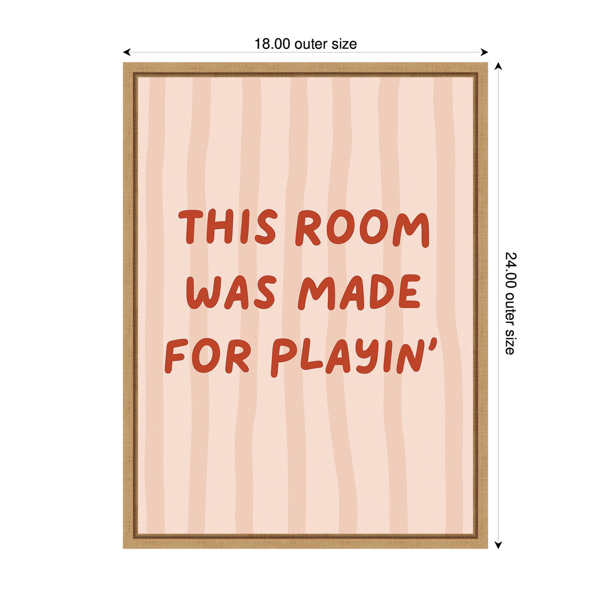 This Room Was Made For Playing by Laura Moss Framed Canvas Wall Art Print