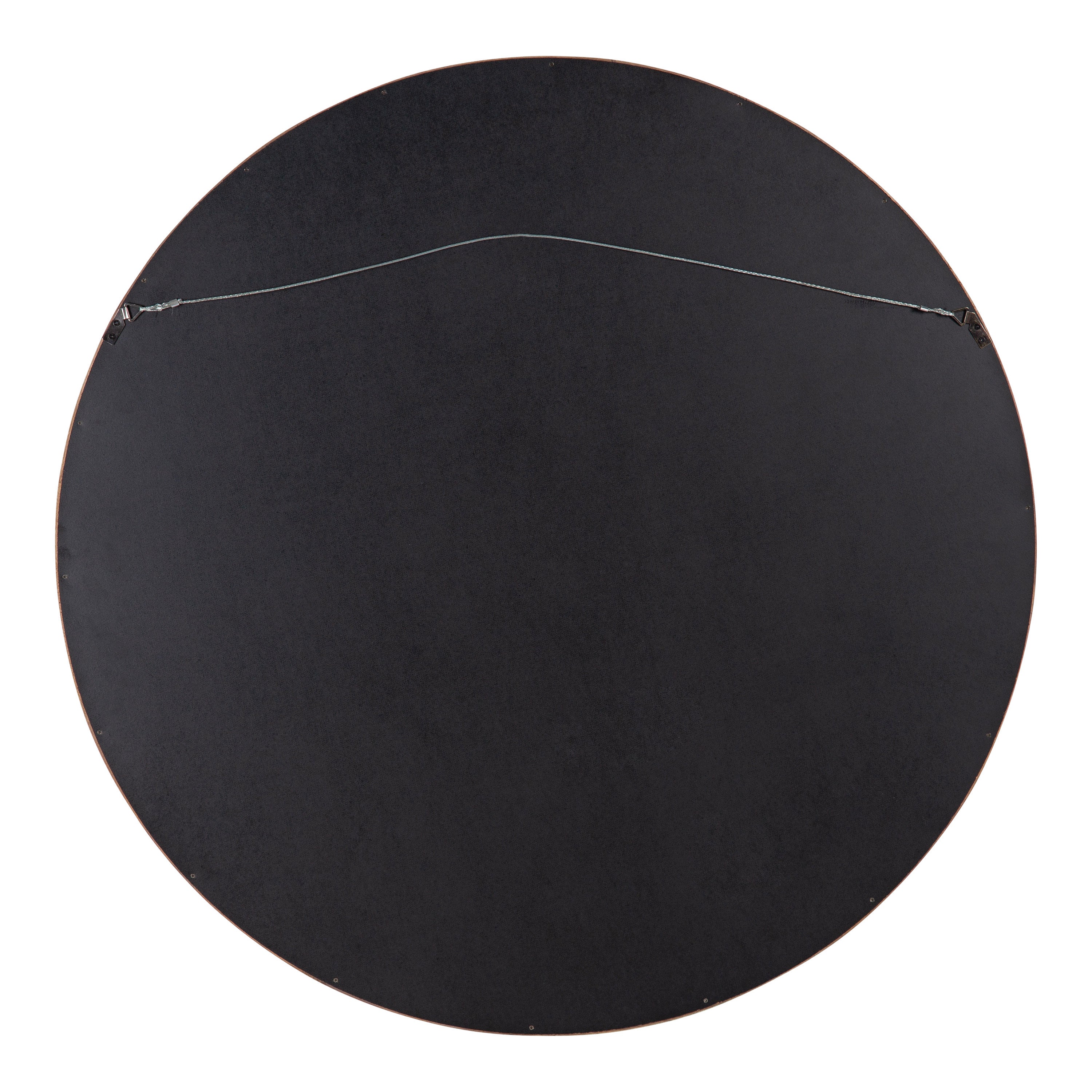 Round Mirror Rustic Brown 36" Diameter 4