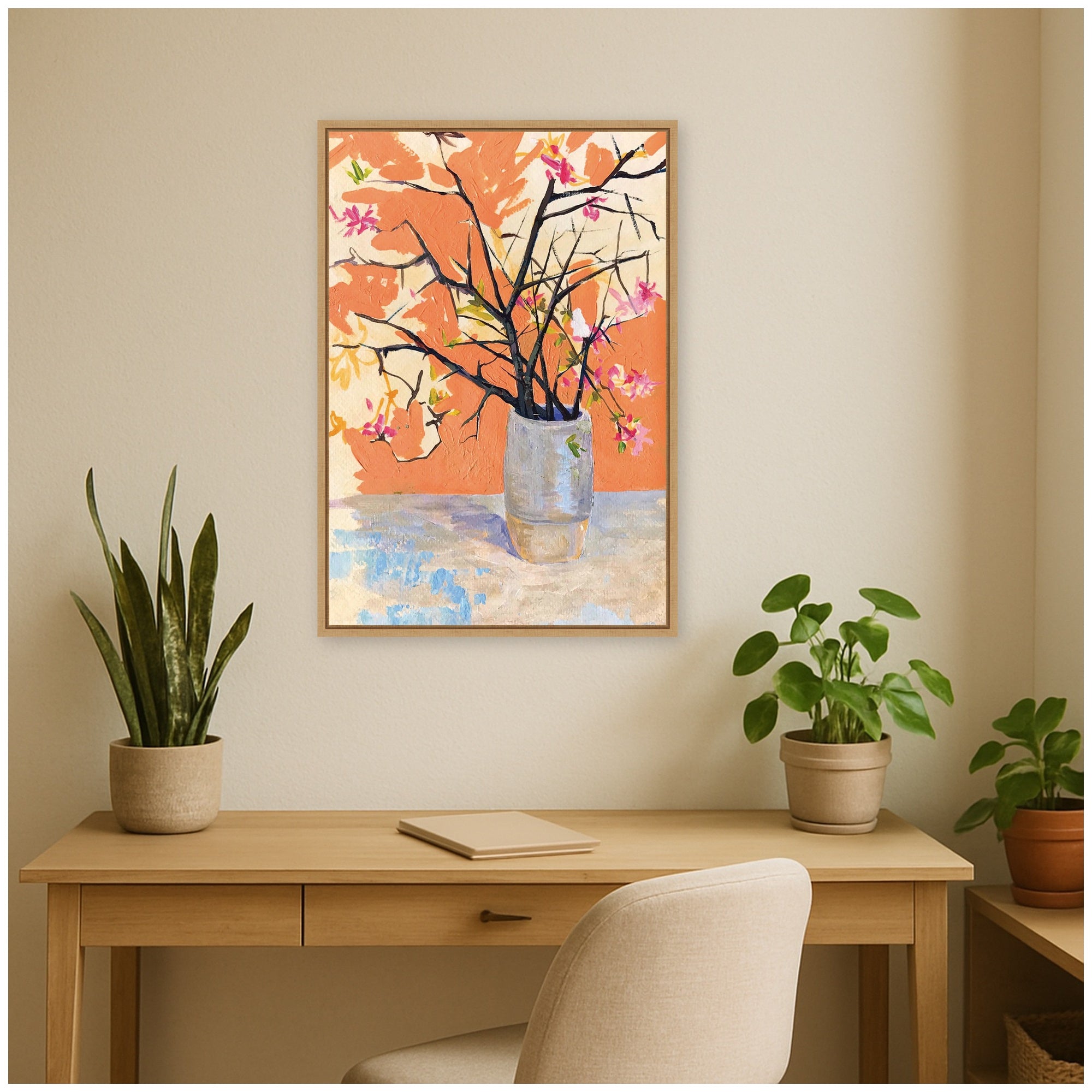 Framed Canvas 23x33 Sylvie Natural 5