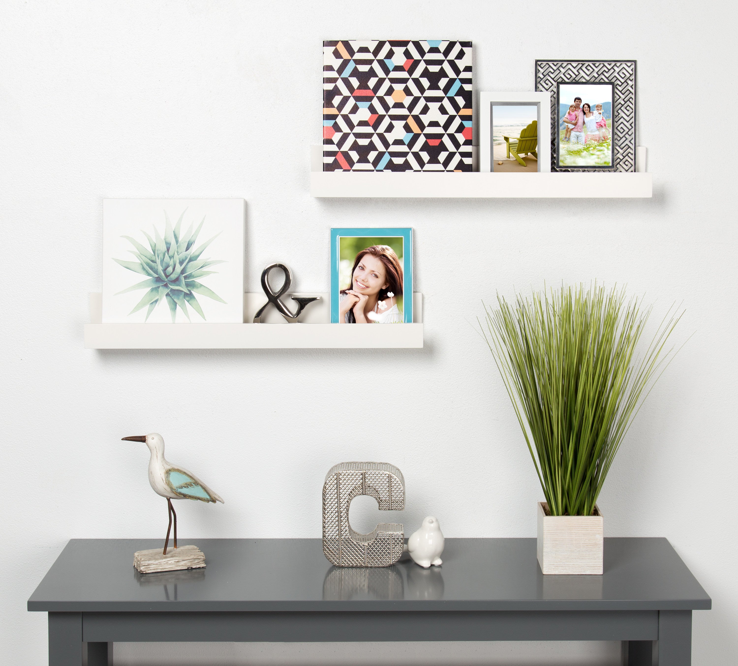 Levie Wood Picture Ledge Wall Shelf