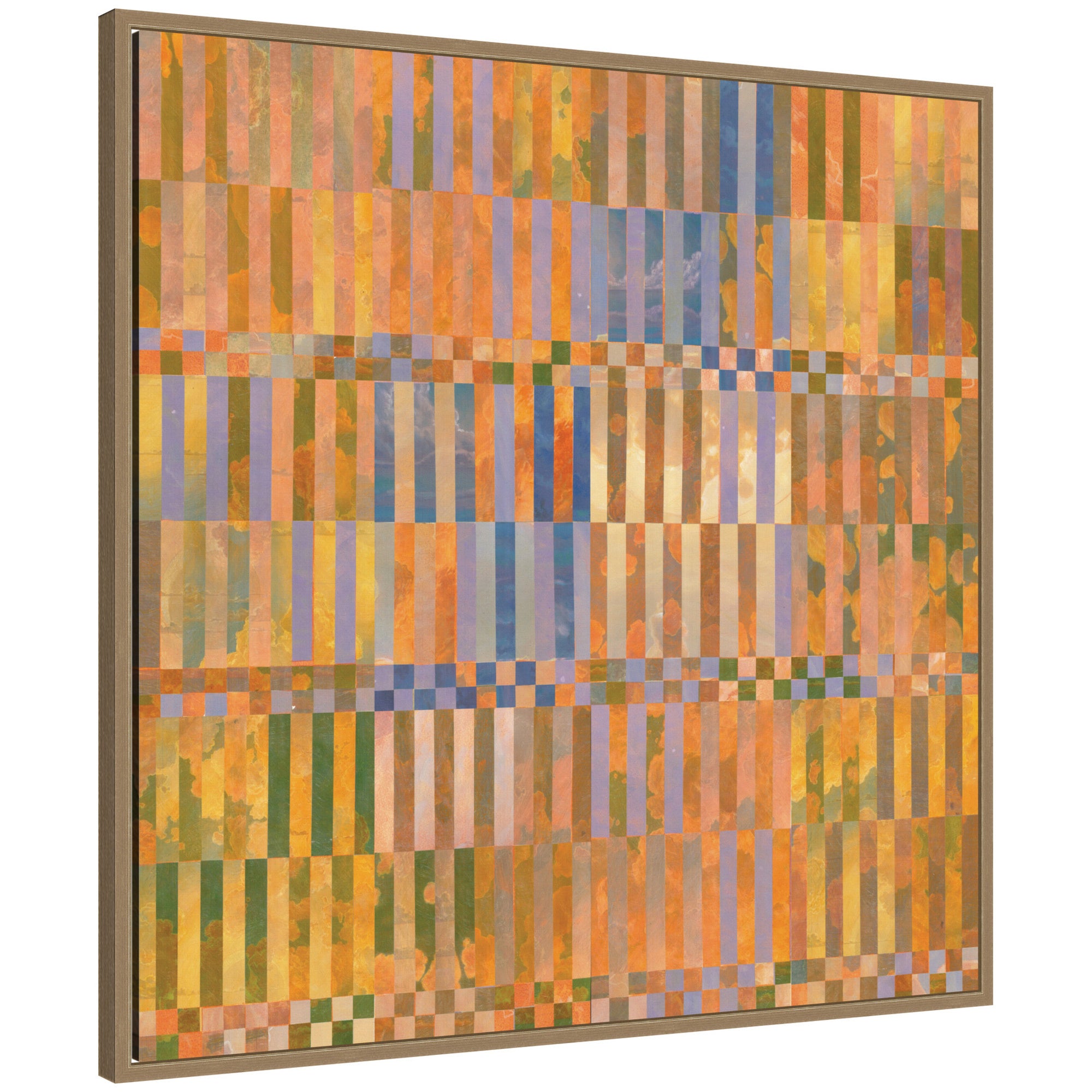 Framed Canvas 30x30 Sylvie Dark Gold 1