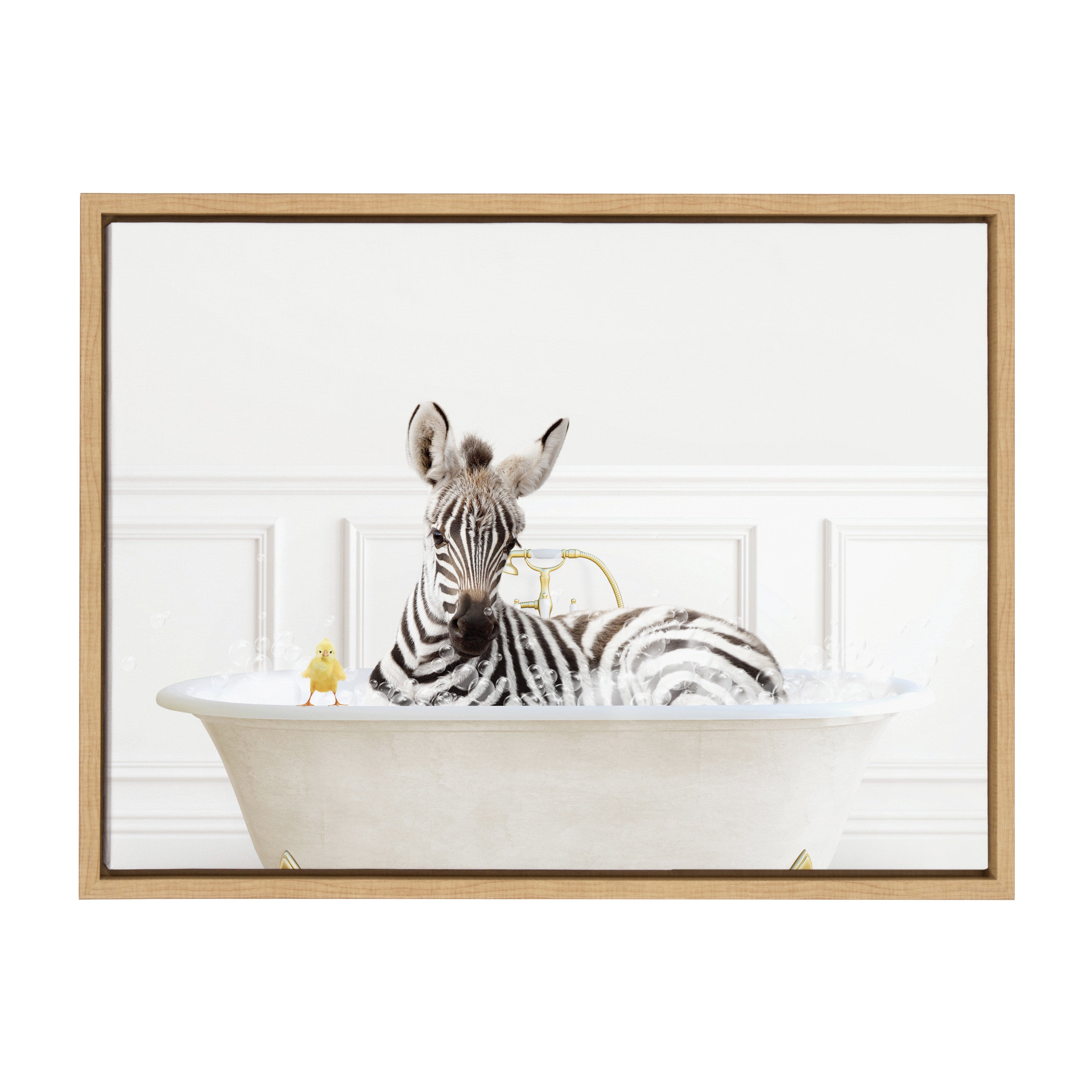 Framed Canvas Sylvie Natural 18x24 2