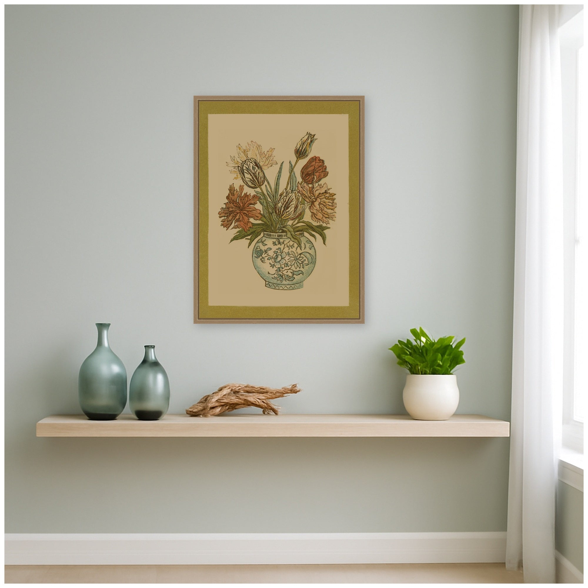 Framed Canvas 18x24 Sylvie Dark Gold 5