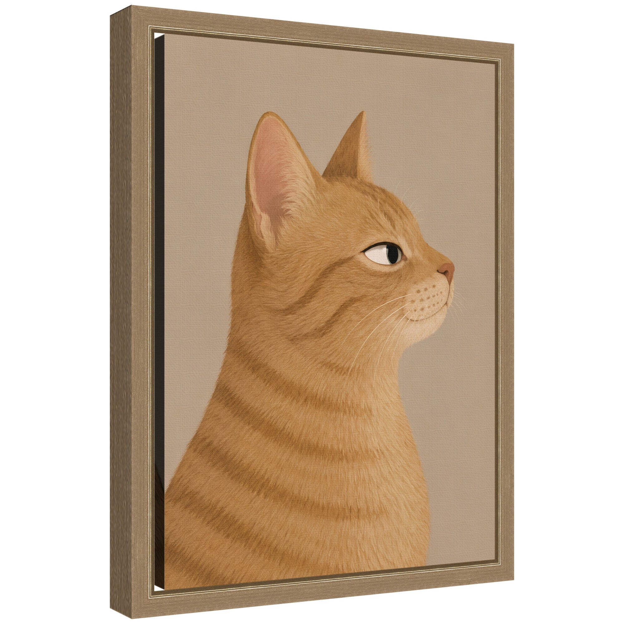 Framed Canvas 10x13 Sylvie Dark Gold 1