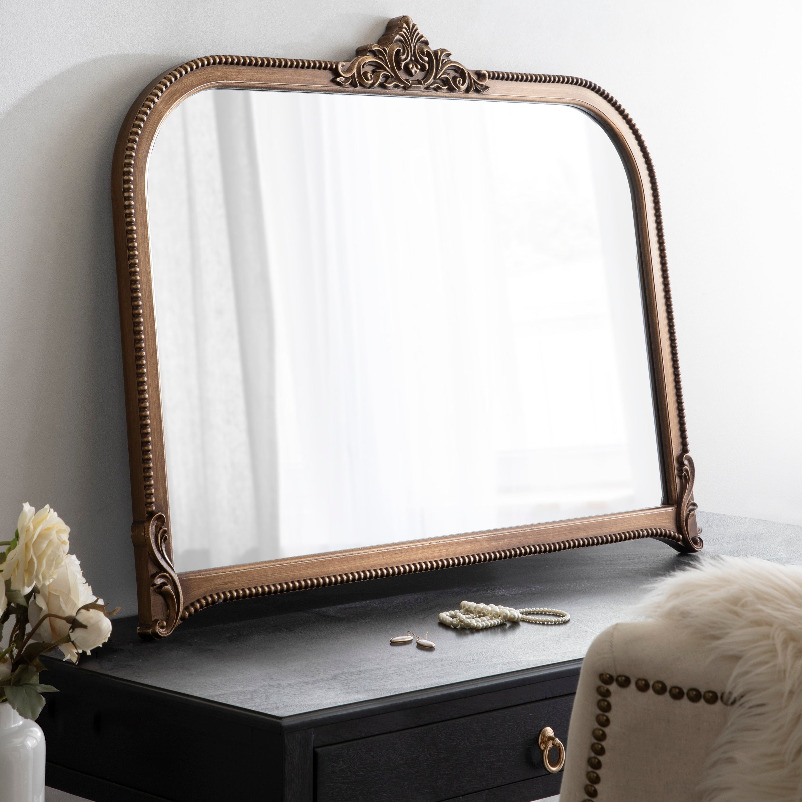 Arch Mirror 40x30 Gold 7