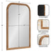 Arch Mirror Rustic Brown 24x36 2