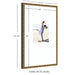 Wall Frame Belvedere Bronze 16x26 matted to 8x10 2