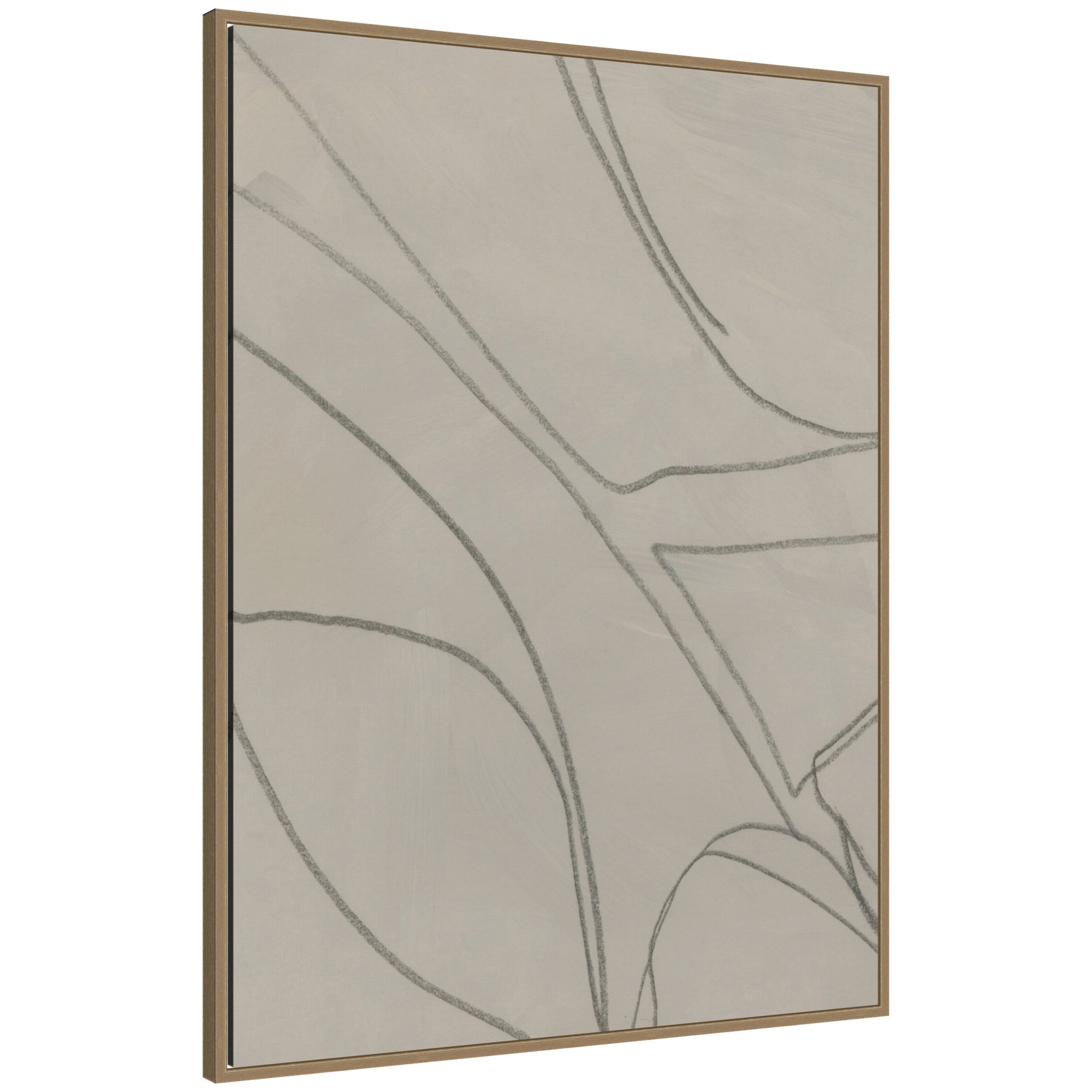 Framed Canvas Sylvie Dark Gold 32x42 1