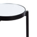 Drink Table Mirror Black 9x9x23 3