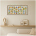 Framed Canvas Sylvie Dark Gold 40x18 5