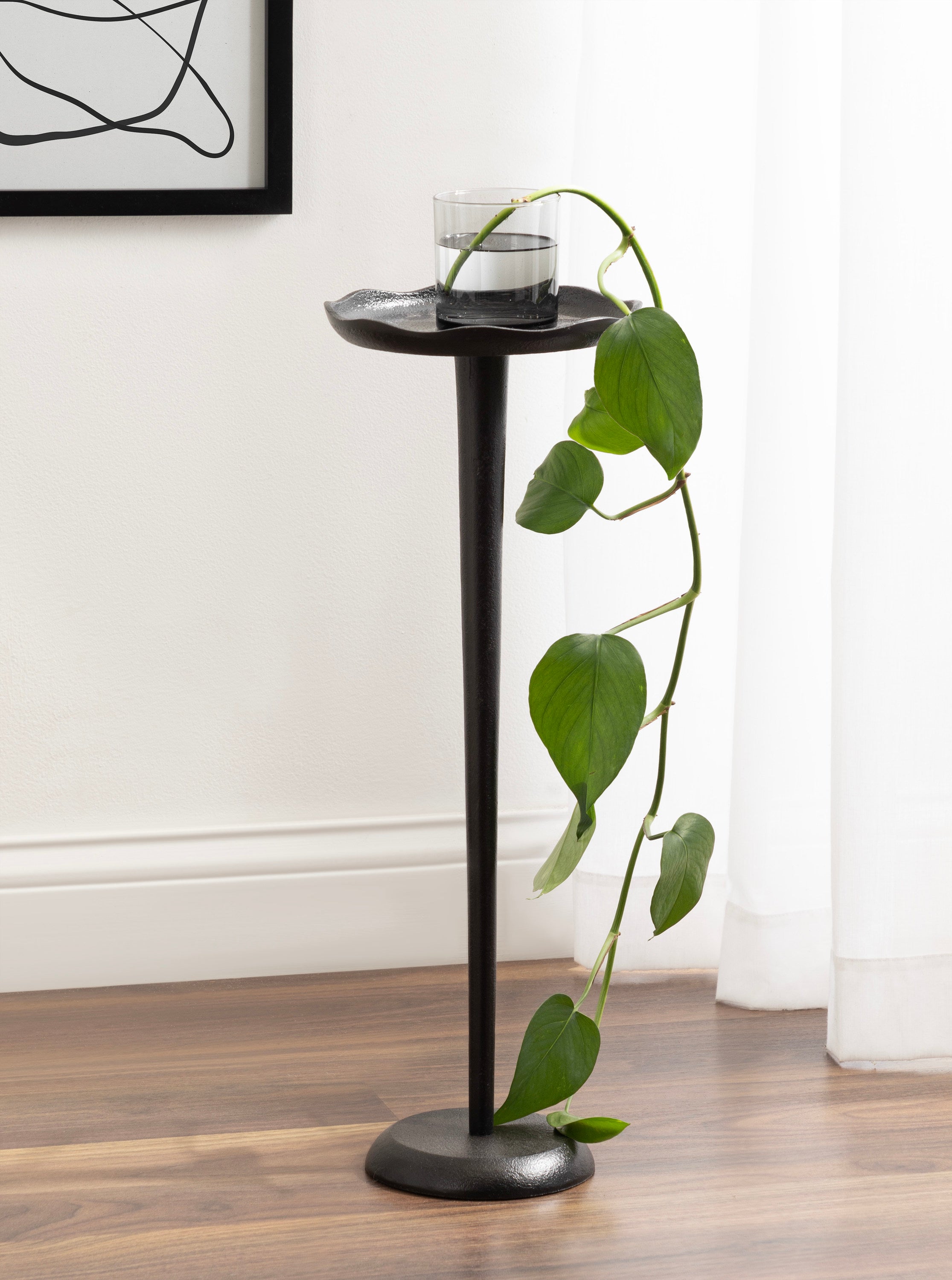Drink Table Black 8x8x22 7