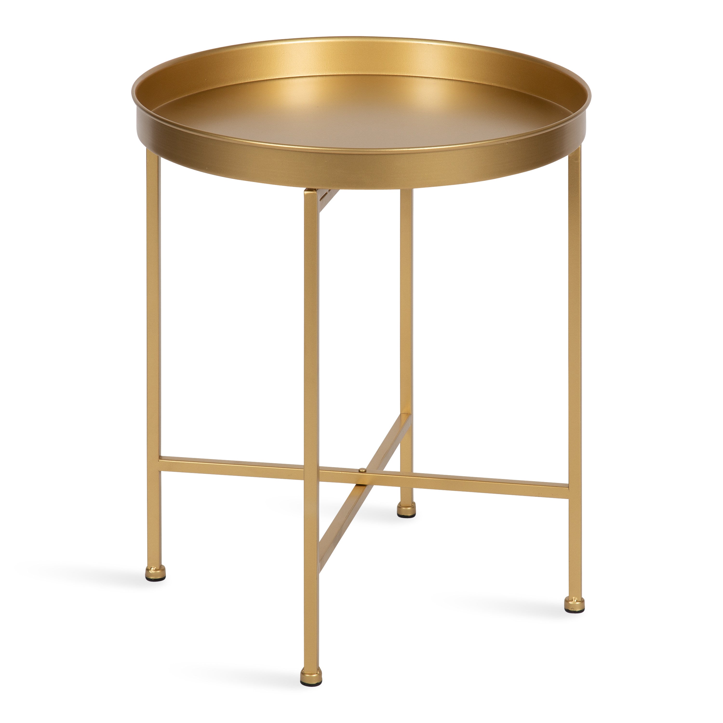 Side Table Gold 18.25x18.25x22 1