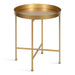 Side Table Gold 18.25x18.25x22 1
