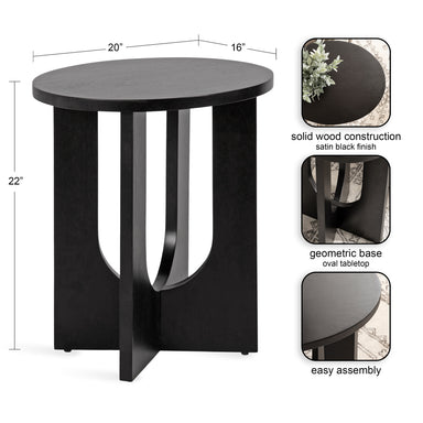 Side Table Black 20x16x22 2