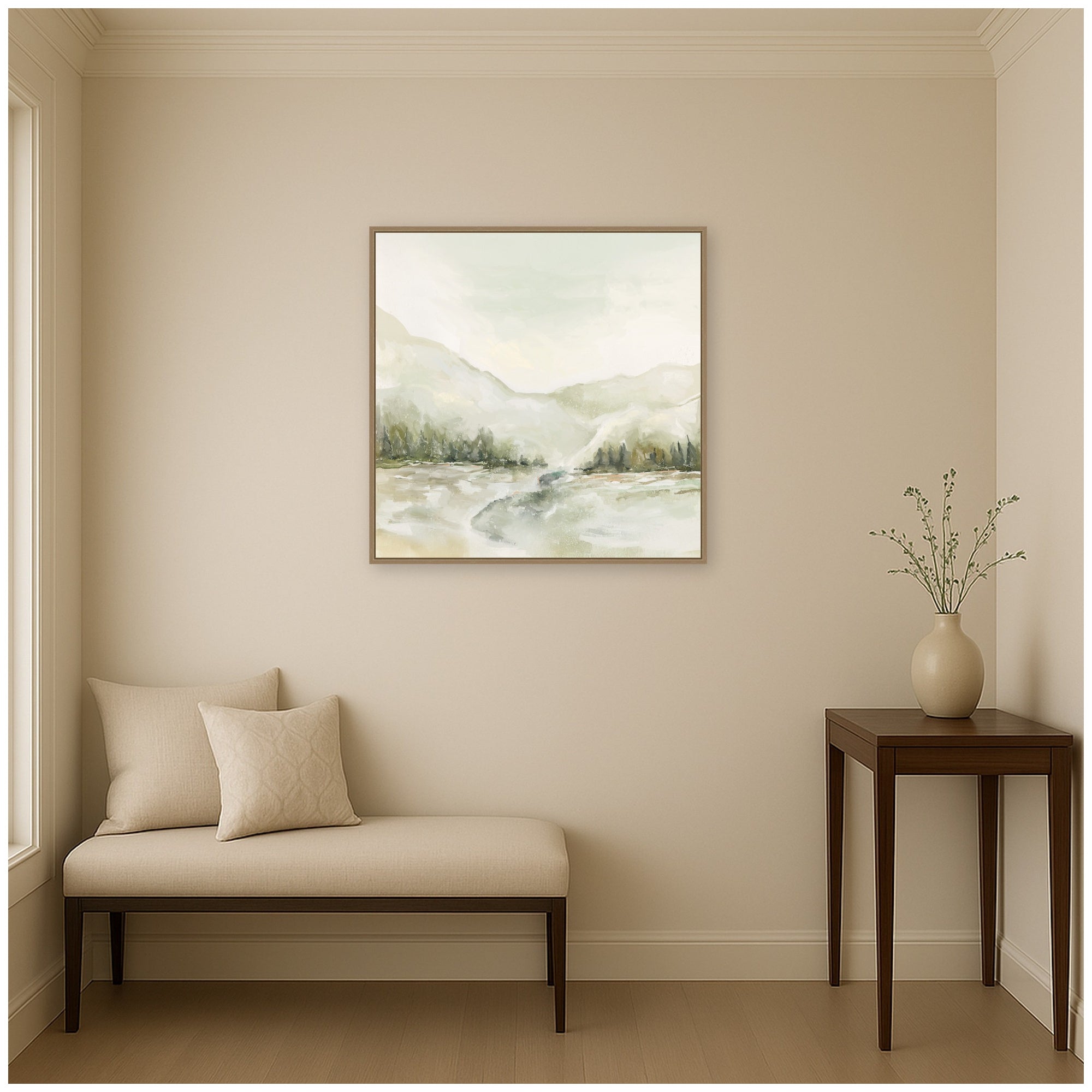 Framed Canvas Sylvie Dark Gold 30x30 6