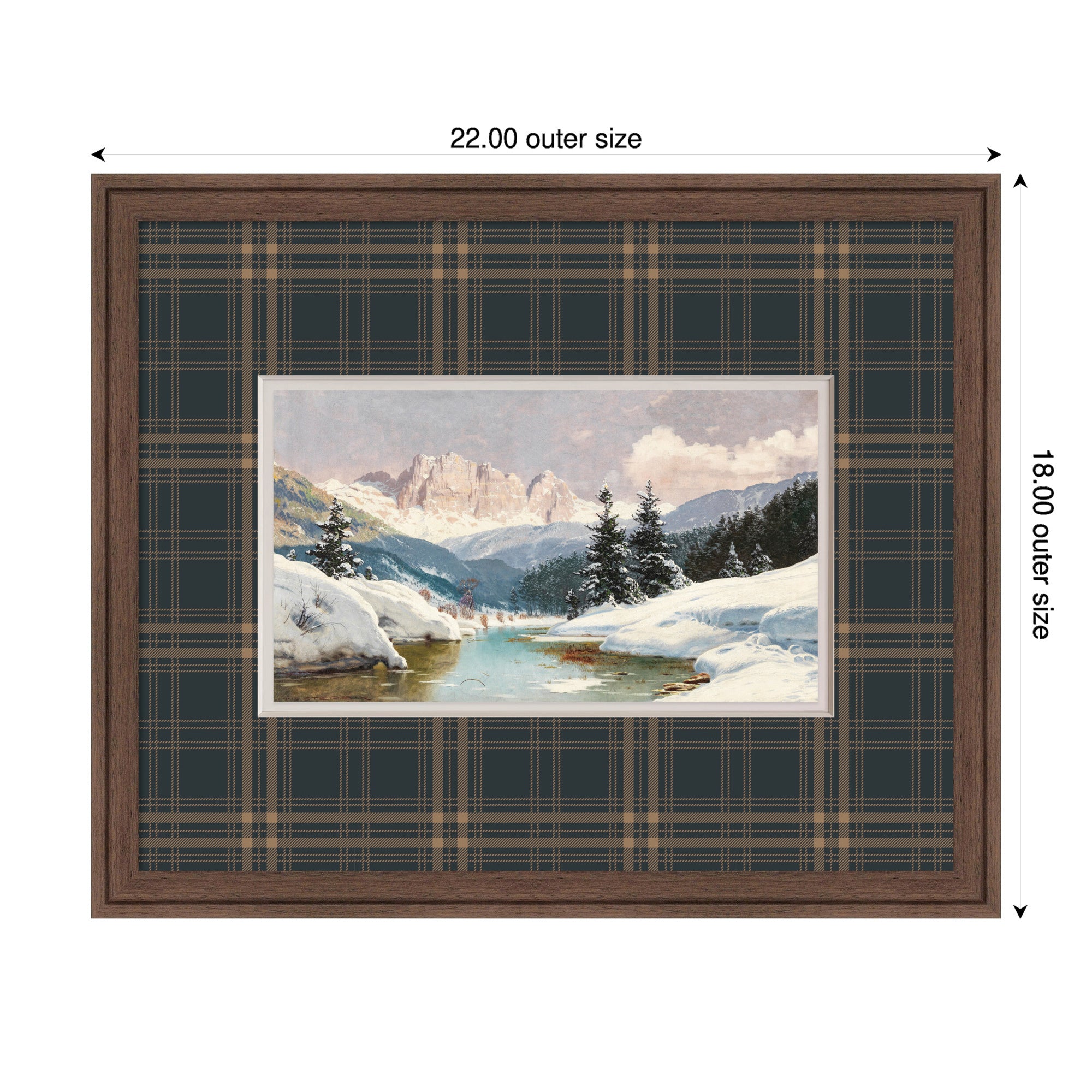 Framed Art Florence Medium Brown 22x18 2