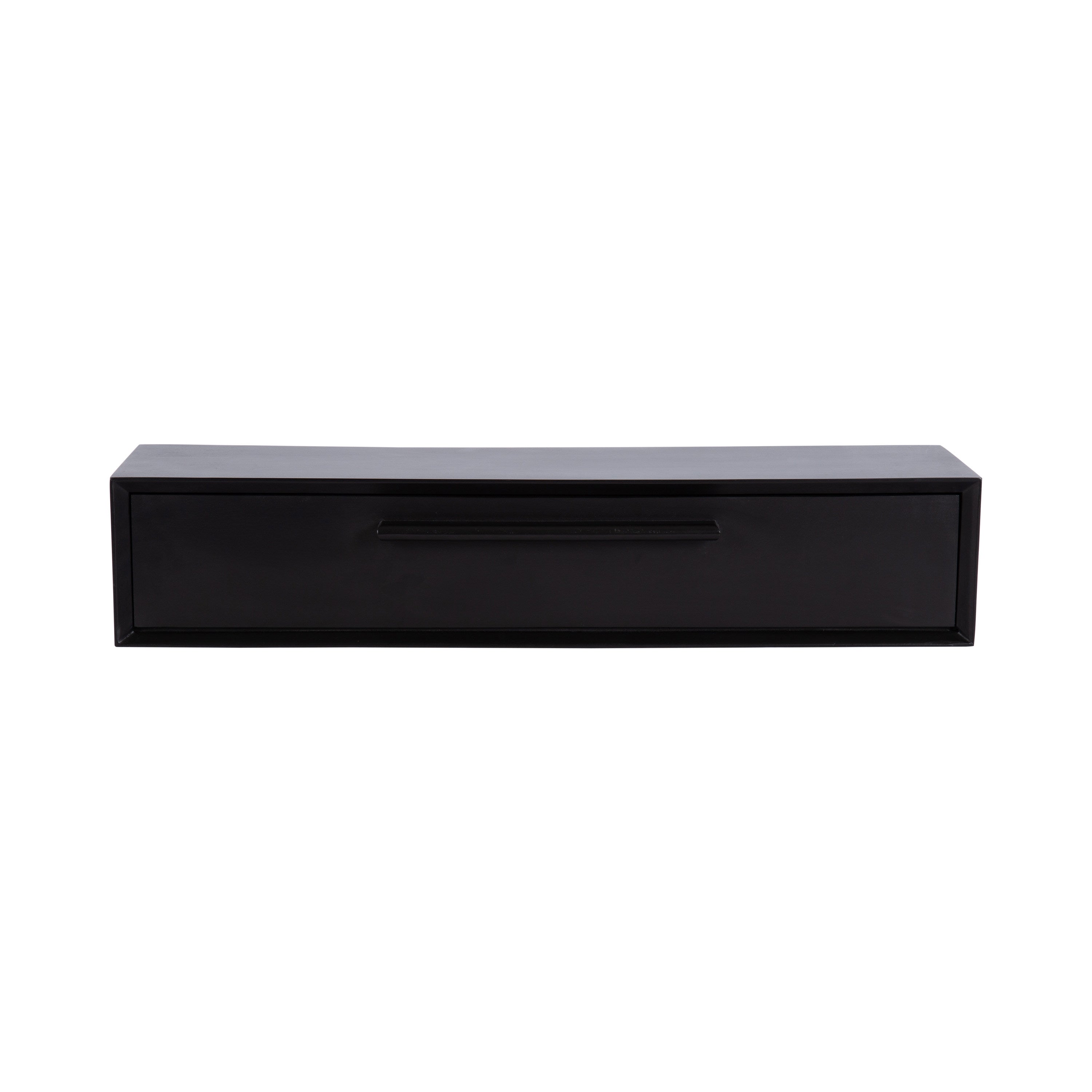 Floating Console Table Black 30x9x6 6