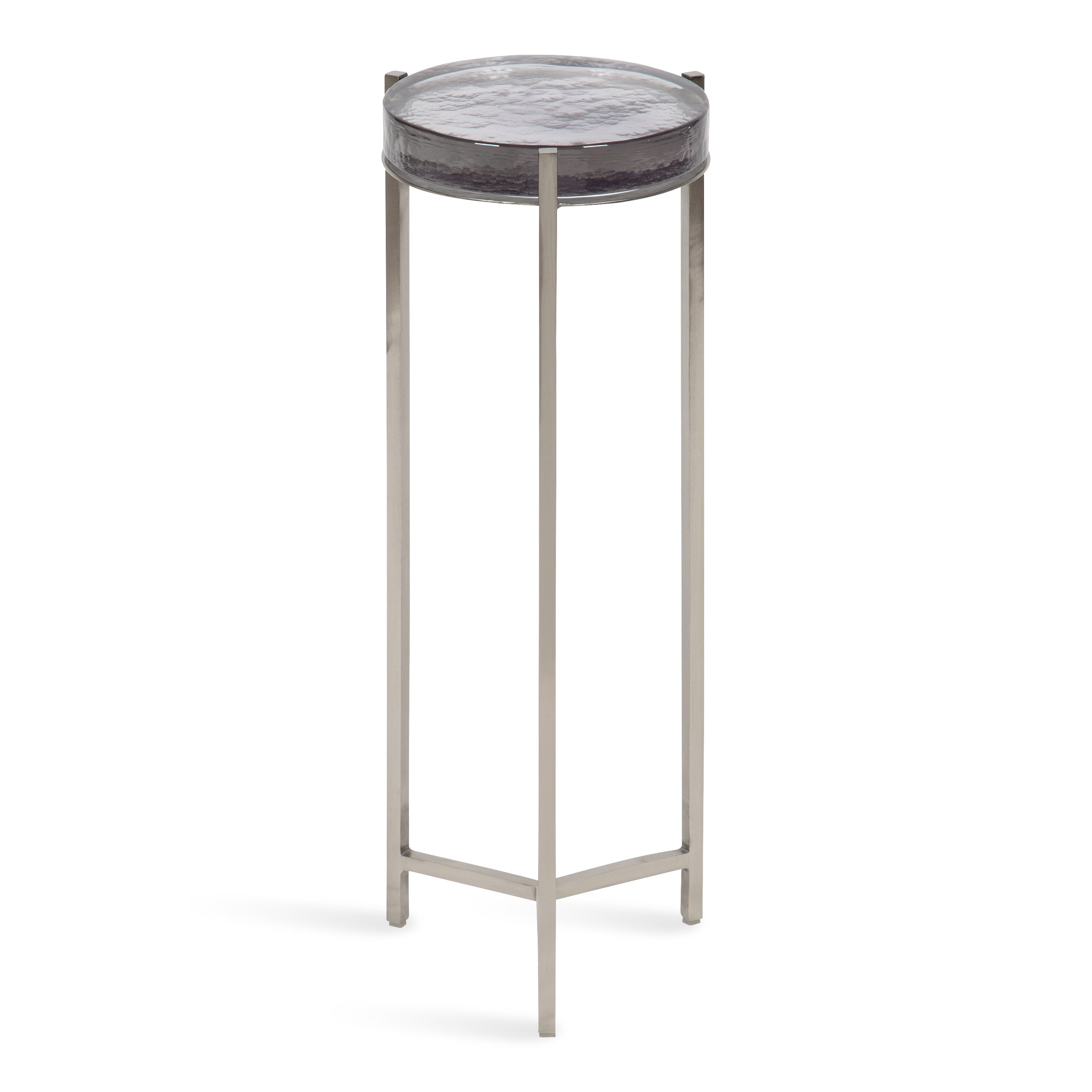 Drink Table Gray Silver 9x9x23 3