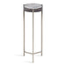 Drink Table Gray Silver 9x9x23 3