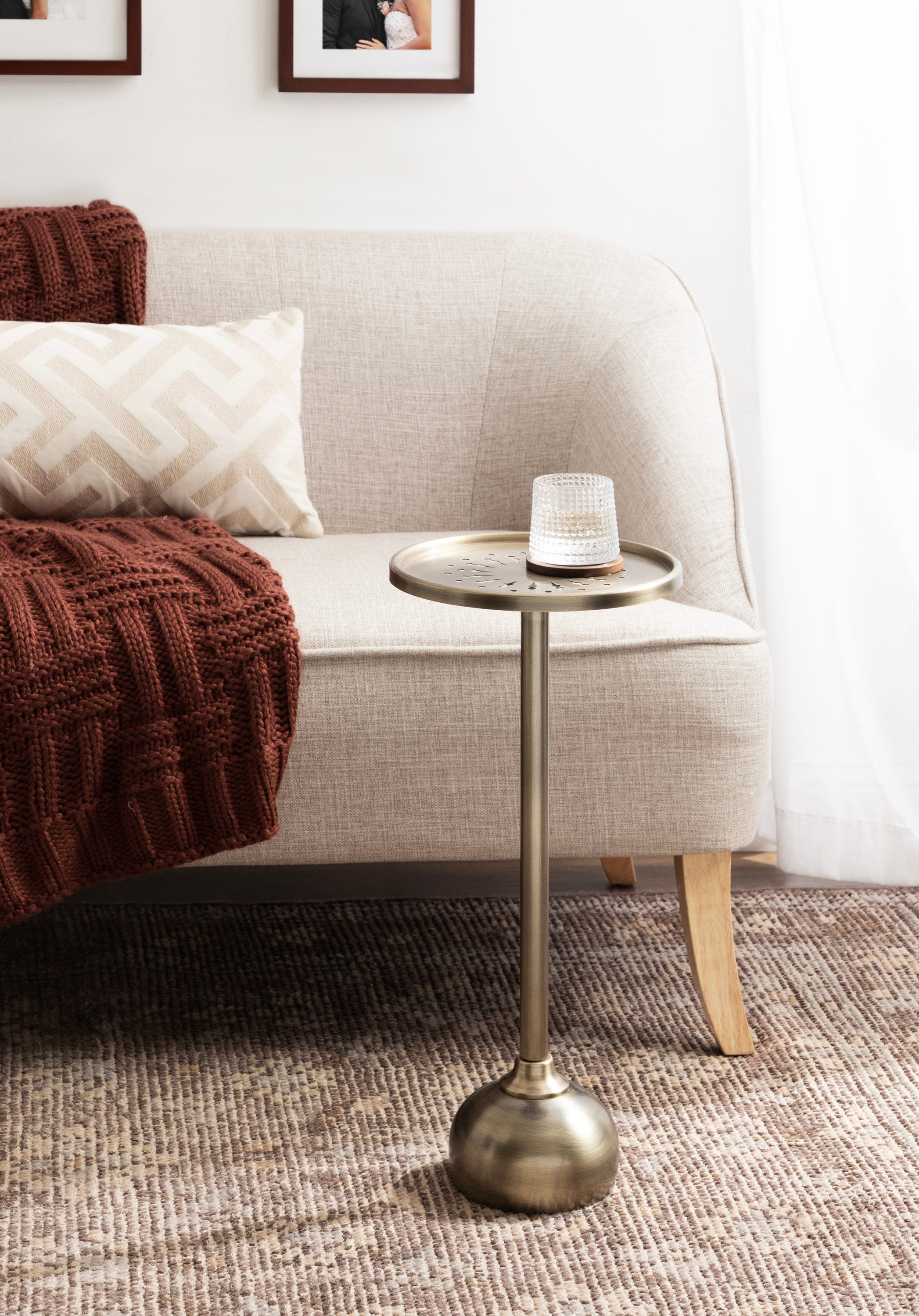 Drink Table Gold 10x10x23 8