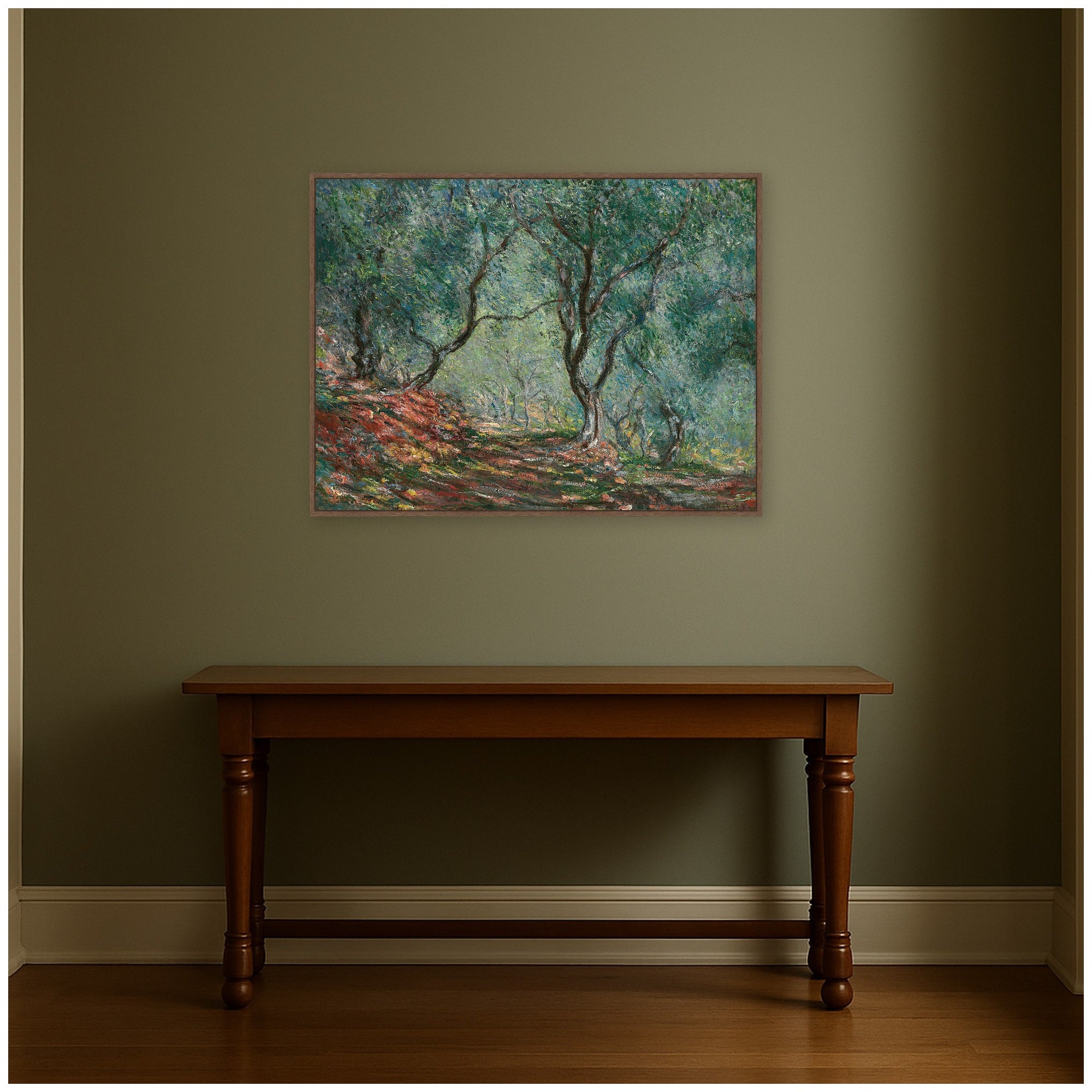 Framed Canvas 42x32 Sylvie Walnut 7