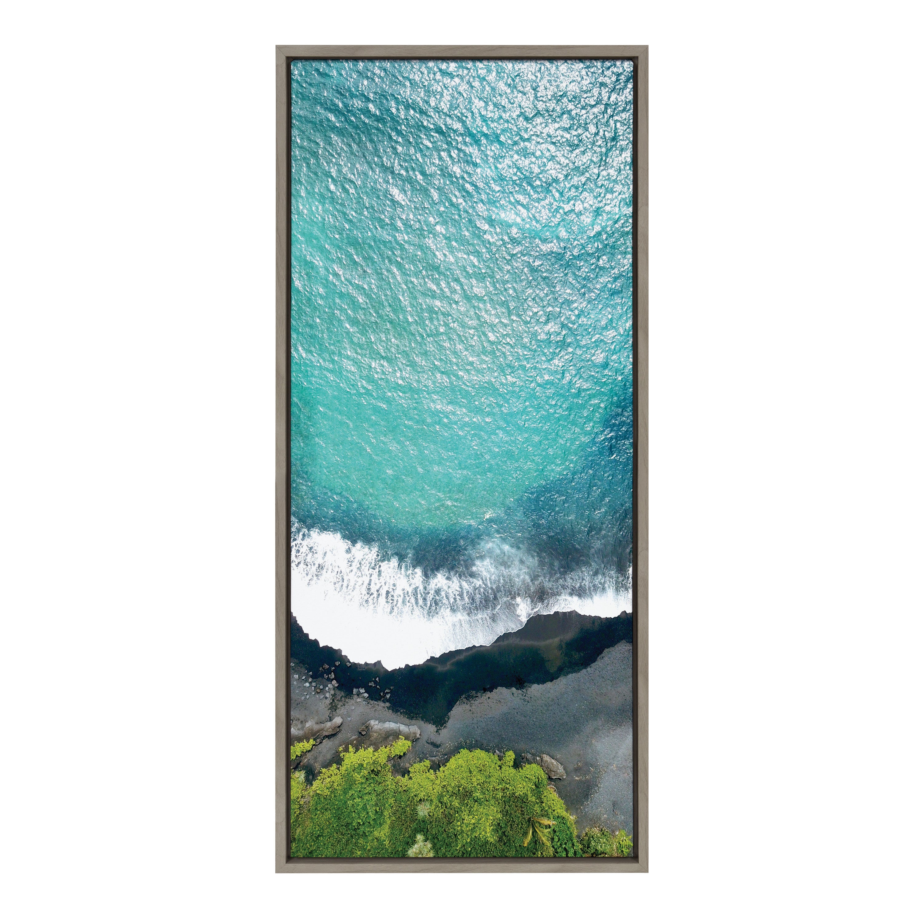Framed Canvas Sylvie Graywash 18x40 1