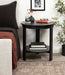 Side Table Black 22x22x24 7