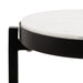 Drink Table White Black 9x9x23 3