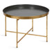 Coffee Table Gray Gold 28.25x28.25x19 1
