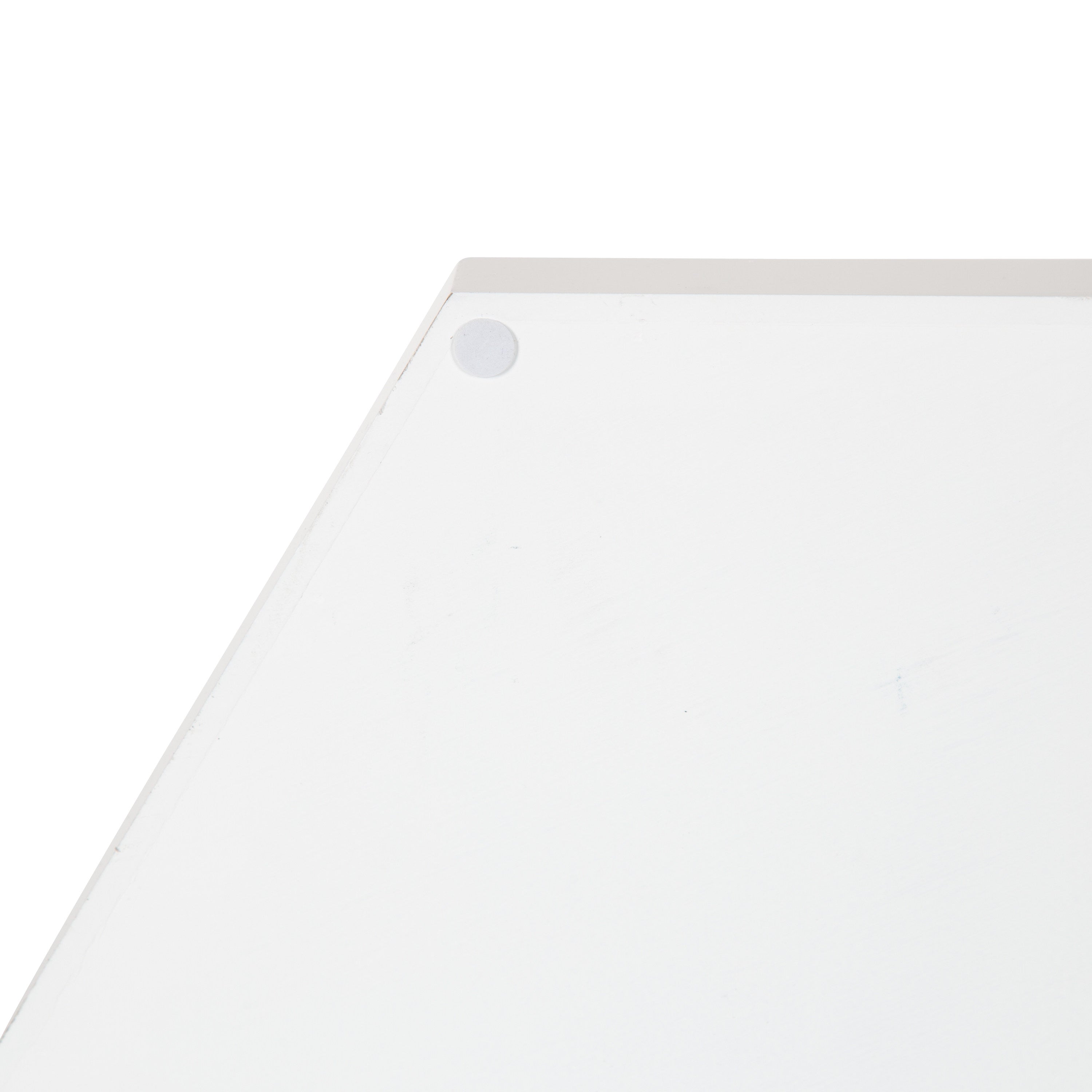 Single Tray White Silver 18x18 5