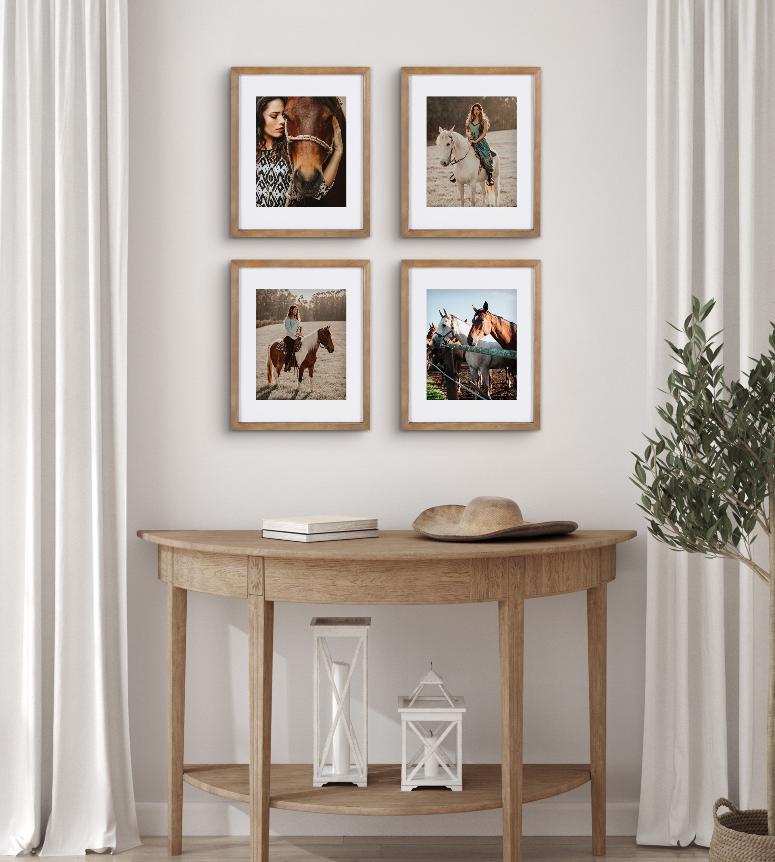 Wall Frame Rustic Brown 11x14 matted to 8x10 7