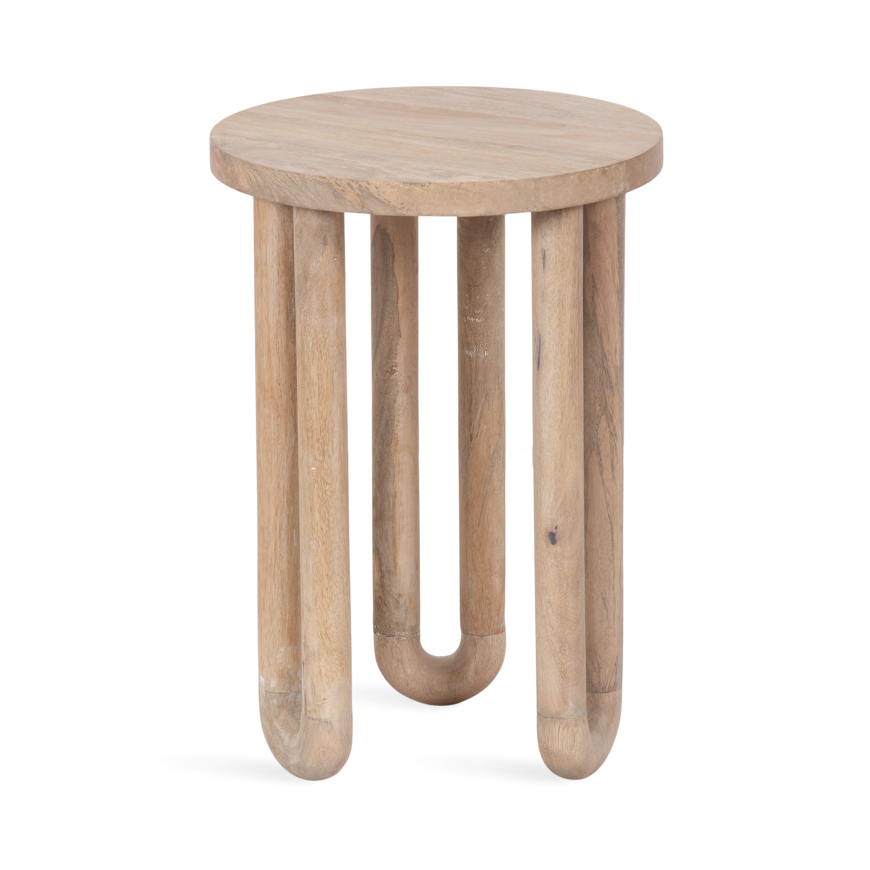 Side Table Natural Beige 14x14x20 1