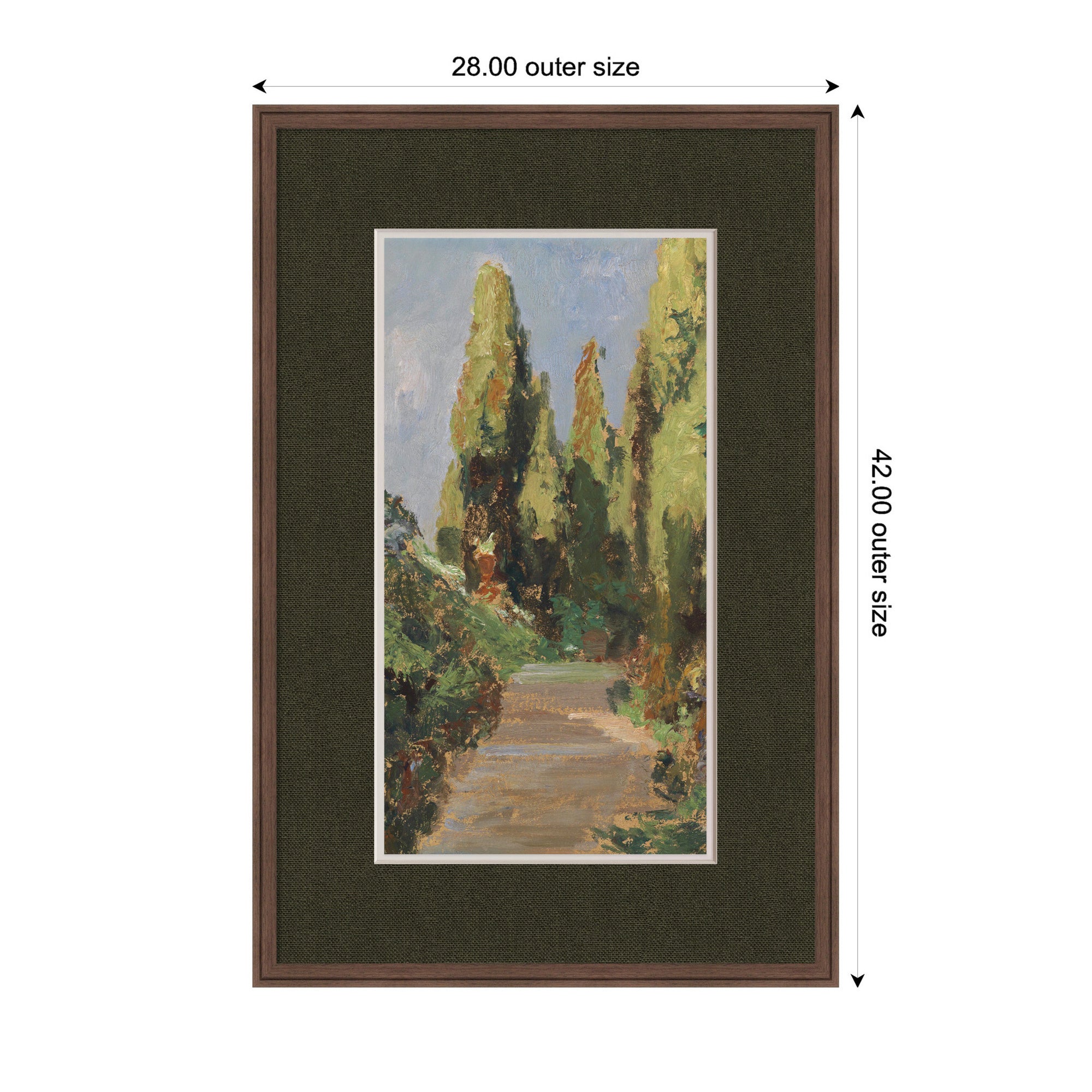 Framed Art 28x42 Florence Medium Brown 2