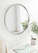 Round Mirror Silver 24" Diameter 7