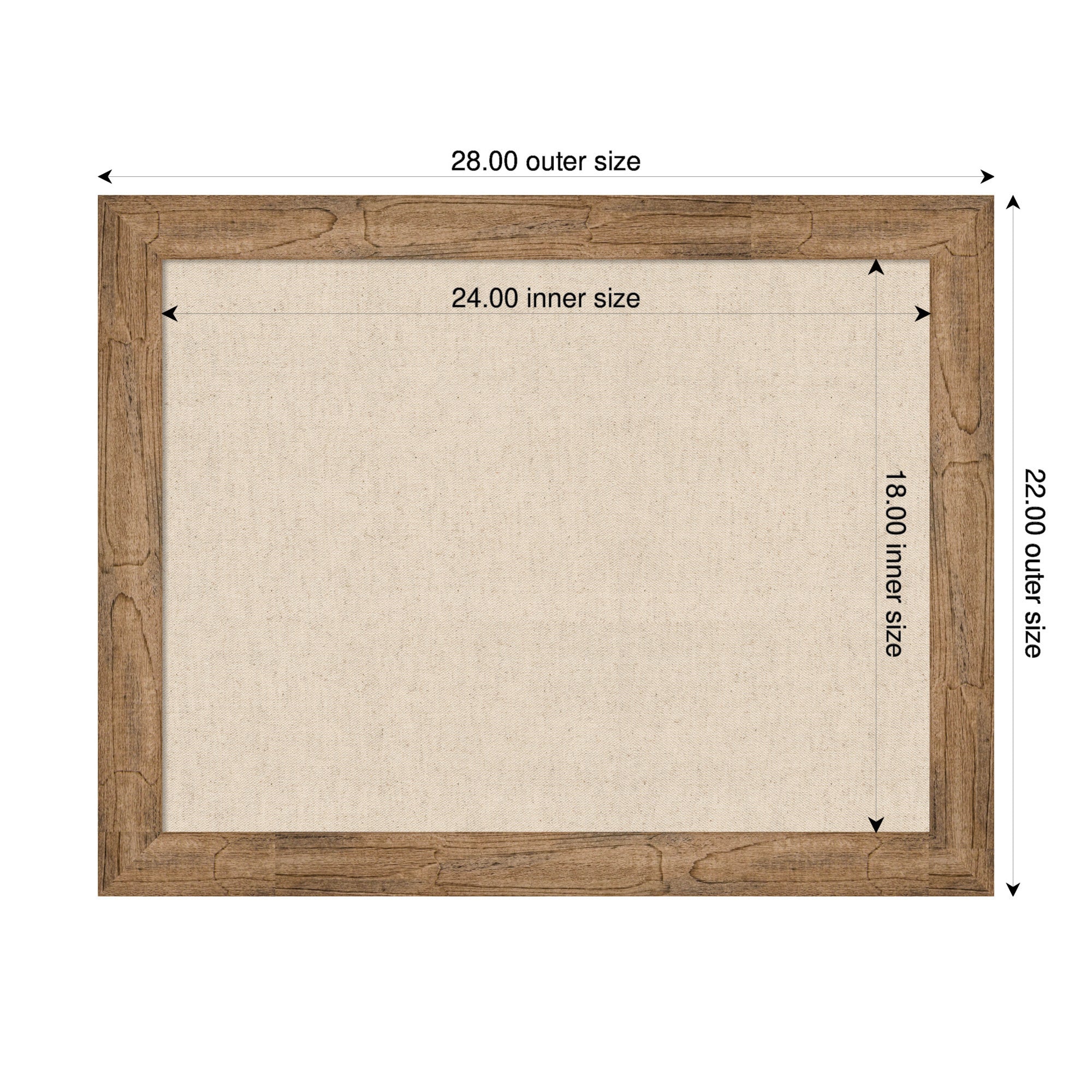 Pinboard 28x22 Owl Brown Narrow 2