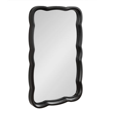 Scallop Mirror Black 24x38 1