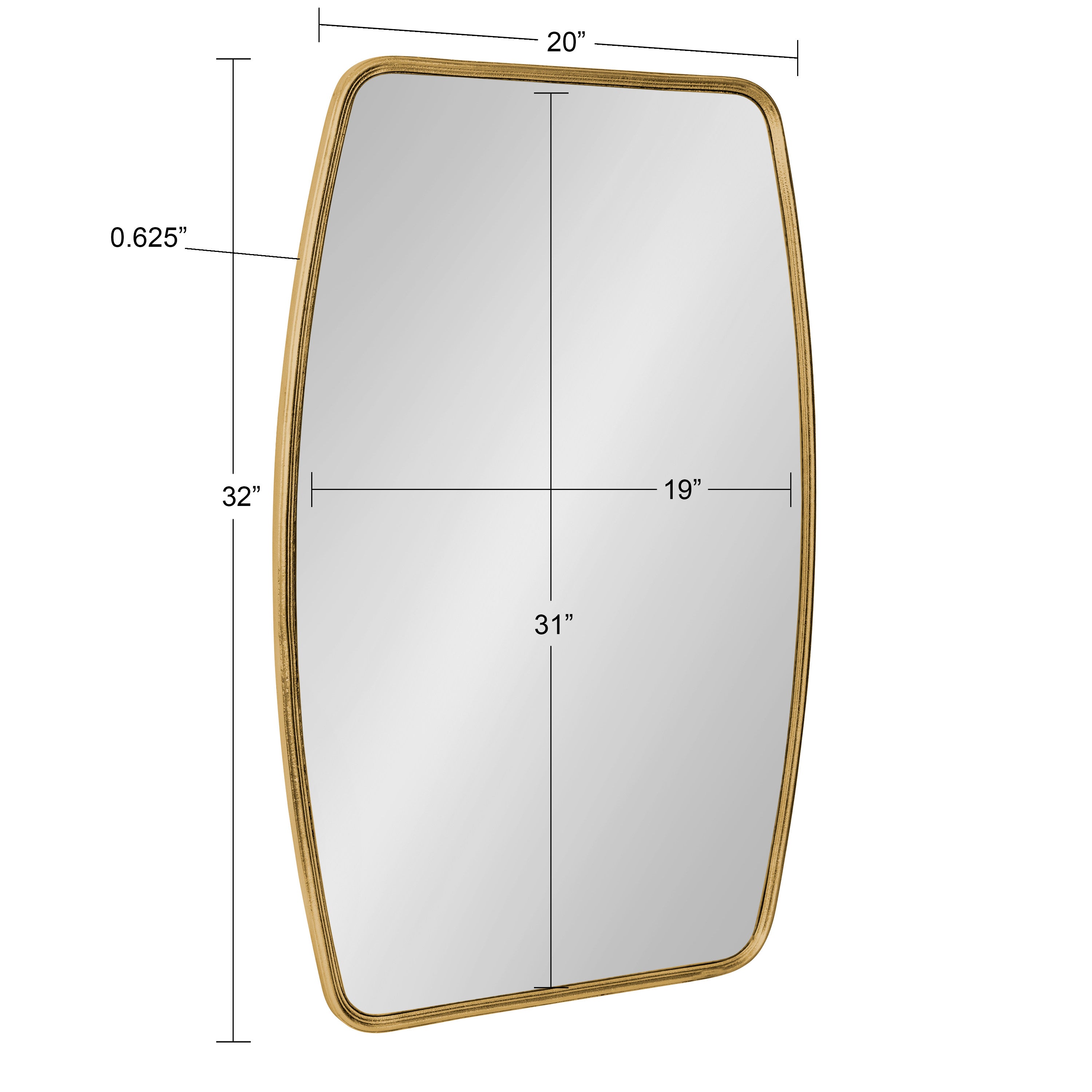 Capsule Mirror Gold 20x32 5