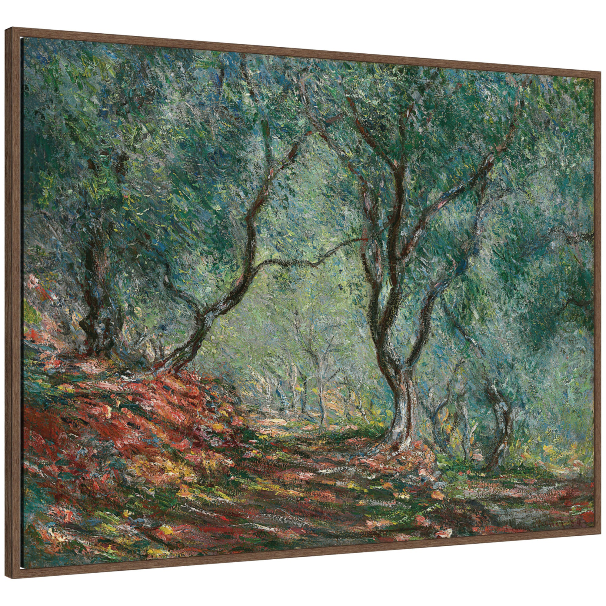 Framed Canvas 42x32 Sylvie Walnut 1