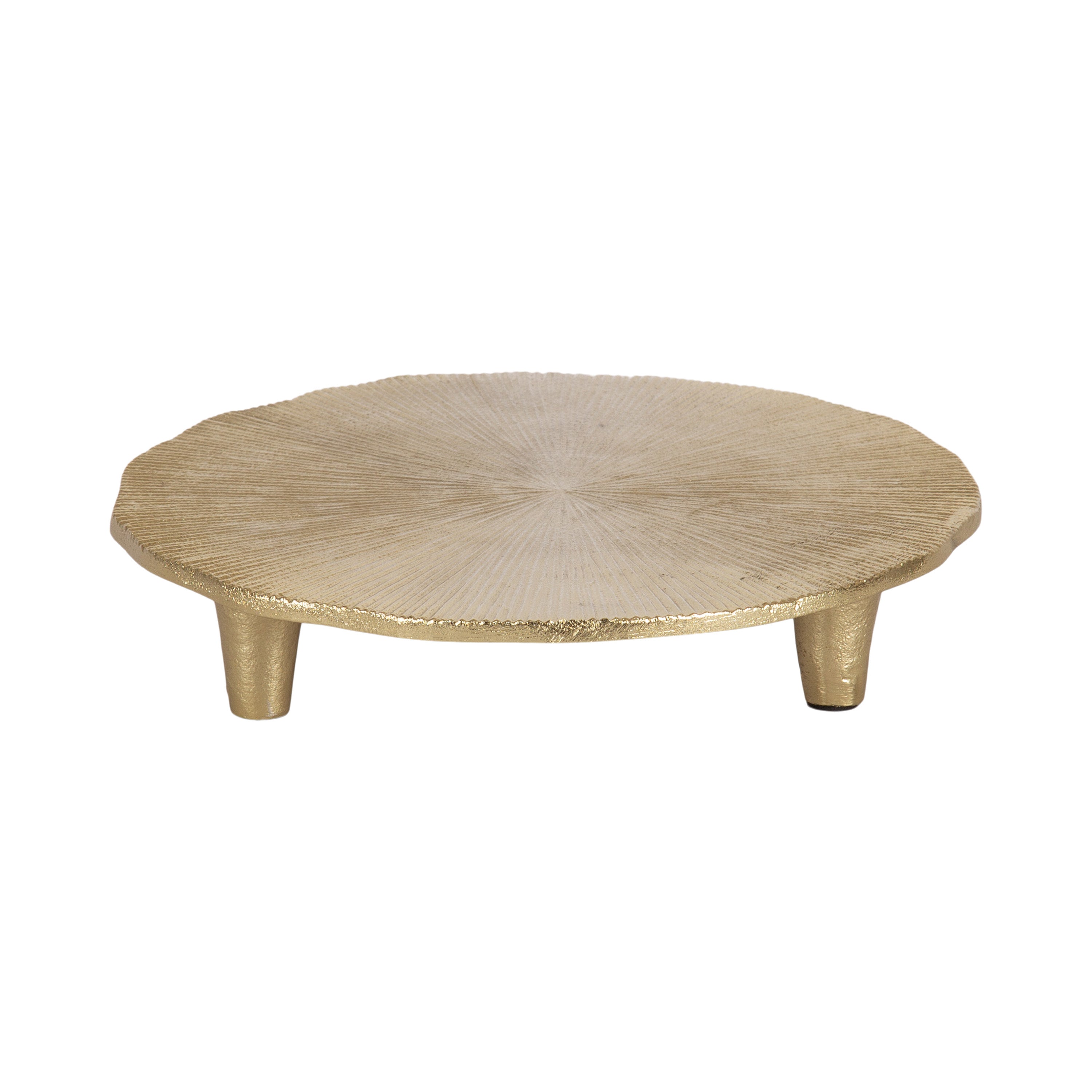 Serving Tray Gold 10" diameter 1