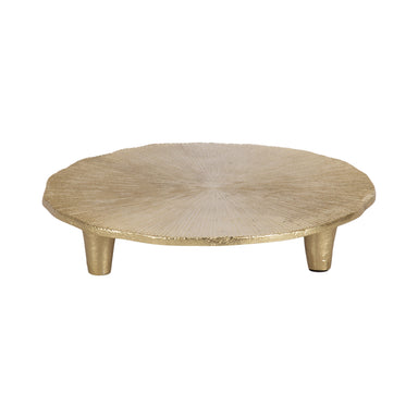 Serving Tray Gold 10" diameter 1