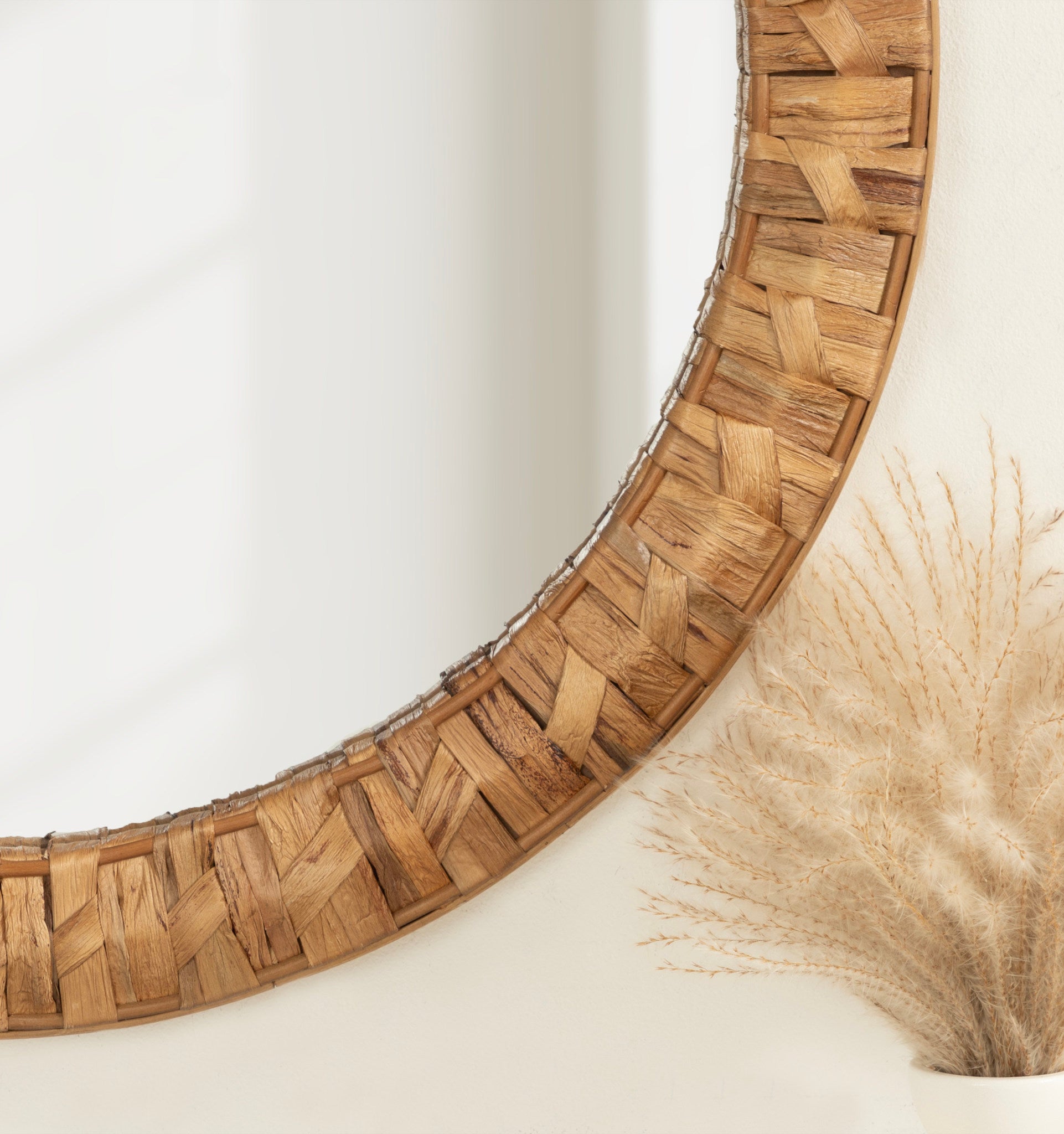 Laalima Woven Round Mirror