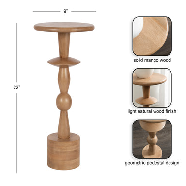 Drink Table Natural Biscuit 9x9x22 2