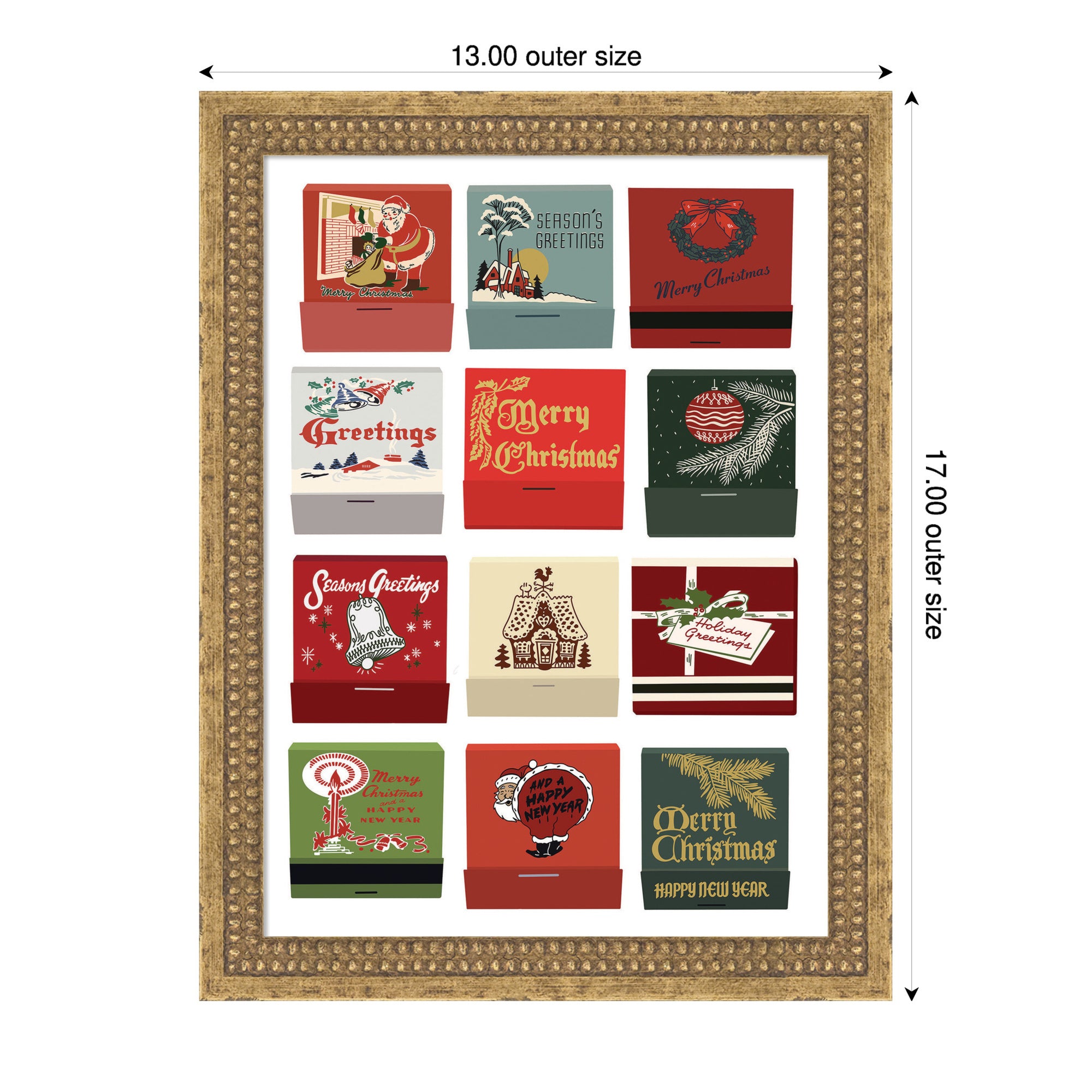 Mounted Canvas Castellan Gold 13x17 2