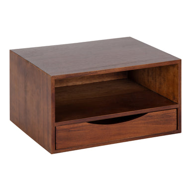 Floating Side Table Dark Brown 12.5x10x7 1