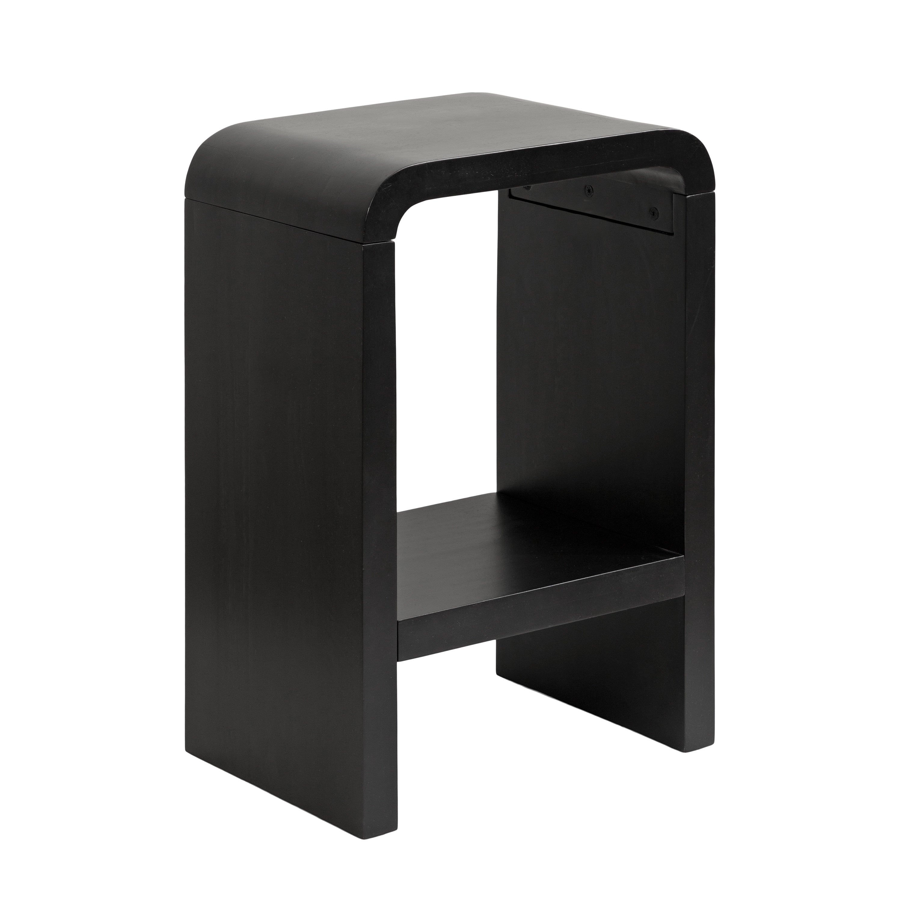 Side Table Black 16x12x24 1