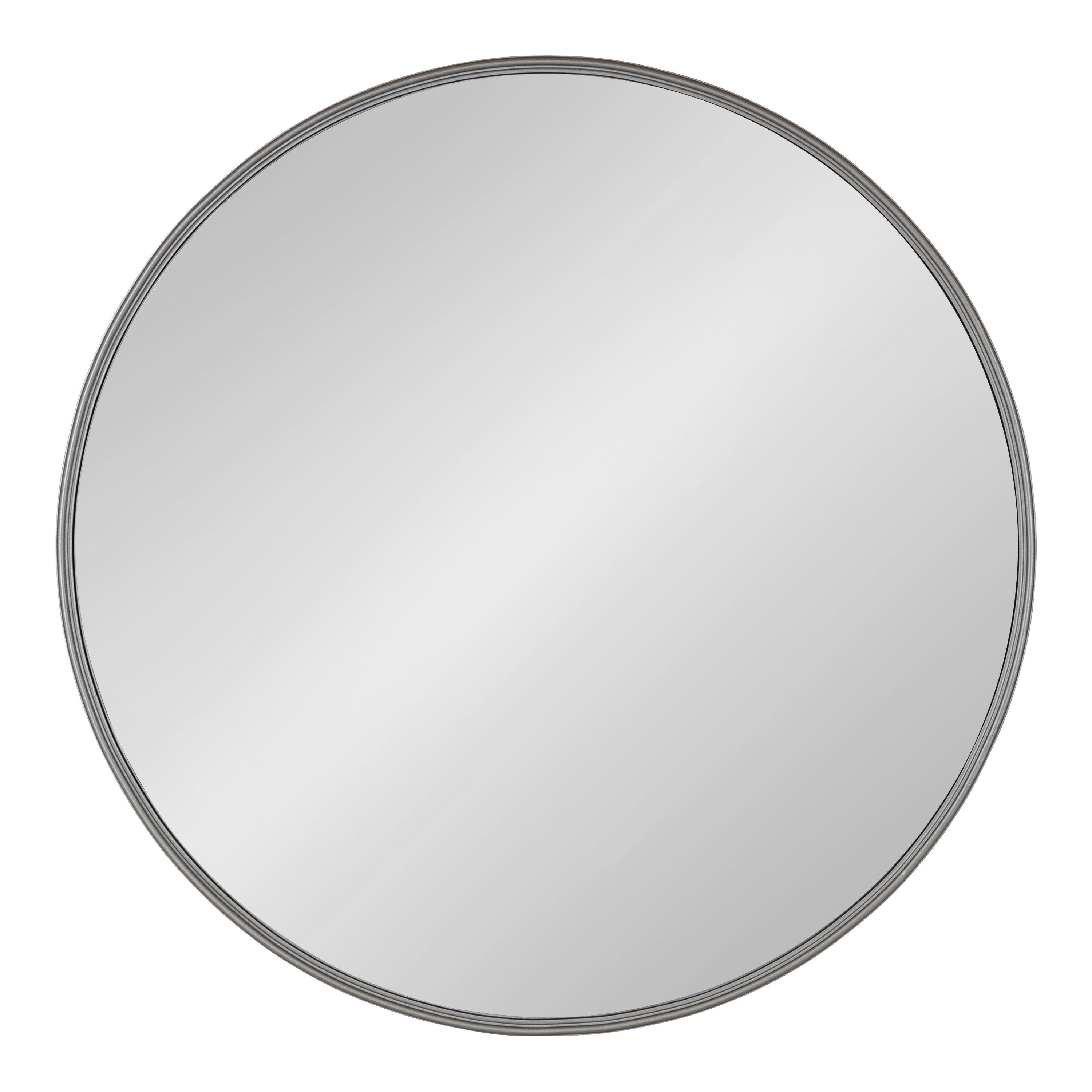 Round Mirror Gray 30" Diameter 2