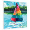 Sylvie Sunday Sailing Framed Canvas by Rachel Christopoulos