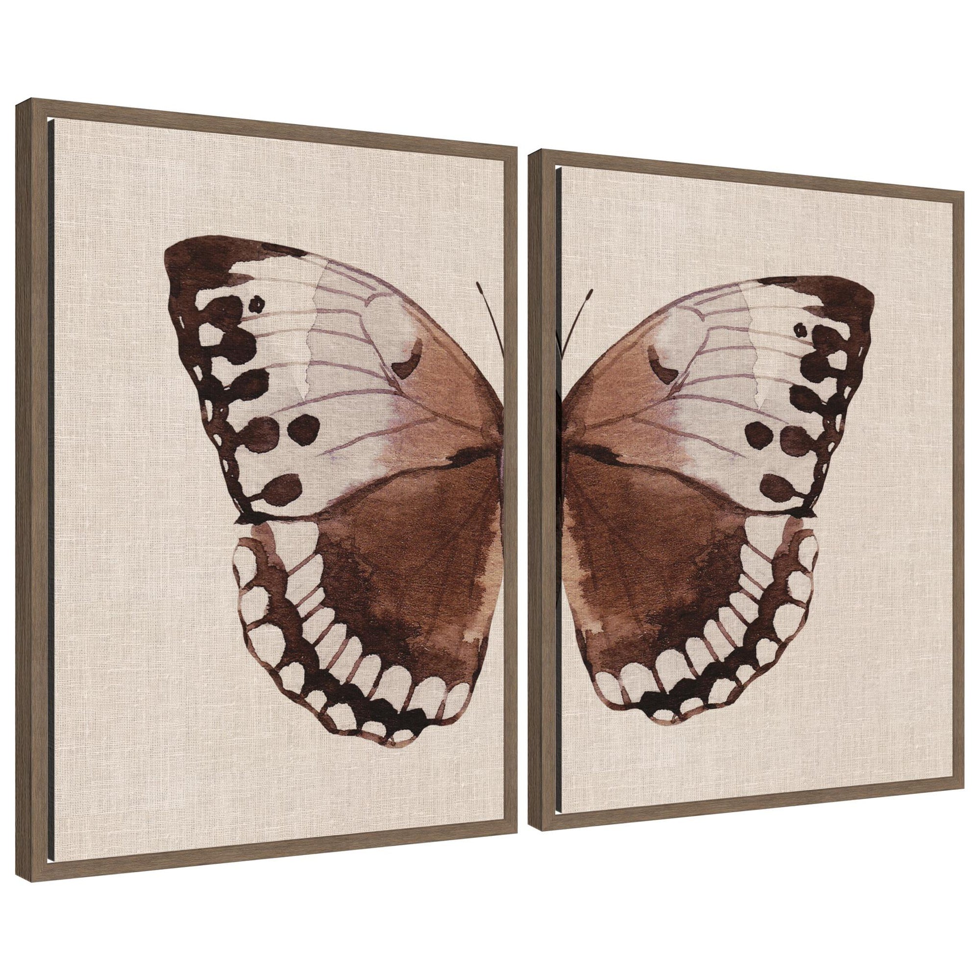 Art Set Sylvie Walnut 2 Piece Set 18x24 1