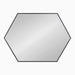 Hexagon Mirror Black 22x31 2