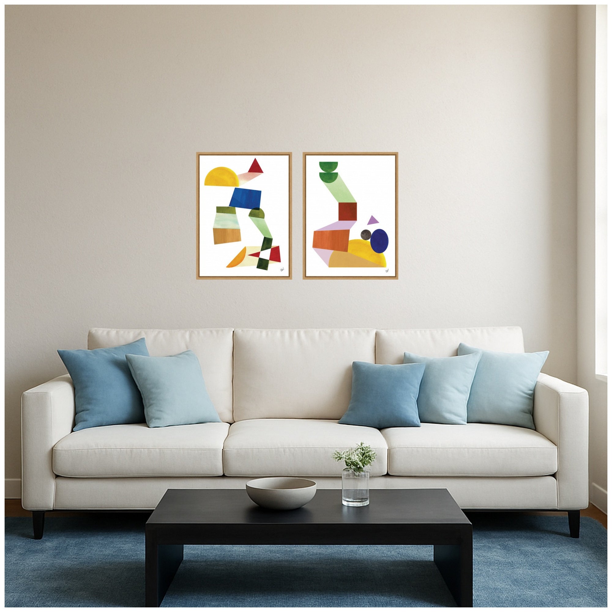 Art Set Sylvie Natural 2 Piece Set 18x24 5